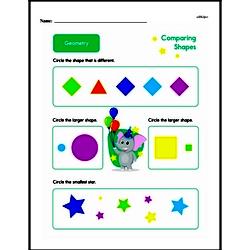 Second Grade Geometry Worksheets - Comparing Shapes Worksheet #12