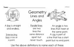 Second Grade Geometry Worksheets - Lines and Angles Worksheet #3