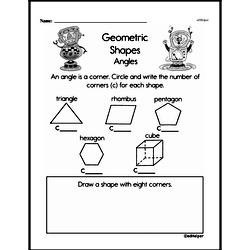 Second Grade Geometry Worksheets Worksheet #2