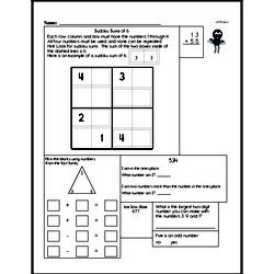 Sum Practice with Sudoku Logic Puzzle Book