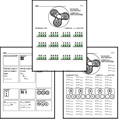 Math Fact Sheets 2nd Grade