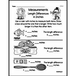 Second Grade Measurement Worksheets Worksheet #1