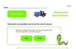 Second Grade Measurement Worksheets Worksheet #10
