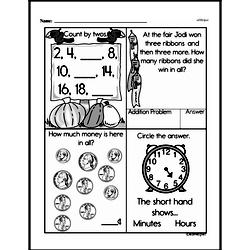 Second Grade Money Math Worksheets - Adding Groups of Coins Worksheet #5