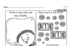 Second Grade Money Math Worksheets - Adding Money Worksheet #11