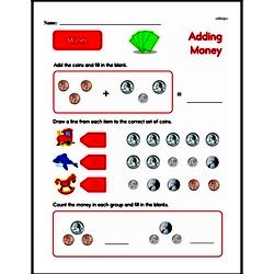 Second Grade Money Math Worksheets - Adding Money Worksheet #17