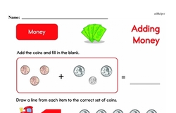Second Grade Money Math Worksheets - Adding Money Worksheet #17
