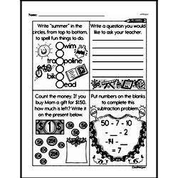 second grade money math worksheets money word problems edhelper com