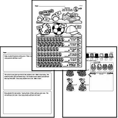Money Math - Pennies Workbook (all teacher worksheets - large PDF)