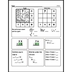 Second Grade Money Math Worksheets - Recognizing and Knowing the Value of Coins Worksheet #1