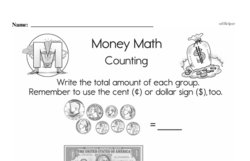 Second Grade Money Math Worksheets Worksheet #3
