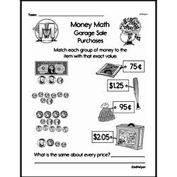 Second Grade Money Math Worksheets Worksheet #4