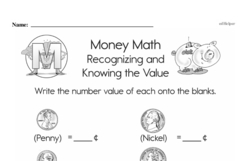 Second Grade Money Math Worksheets Worksheet #5