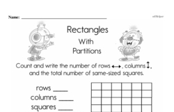 Second Grade Multiplication Worksheets - Multiplication within 25 and Rectangular Arrays Worksheet #4