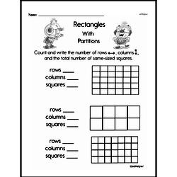 Second Grade Multiplication Worksheets - Multiplication within 25 and Rectangular Arrays Worksheet #5