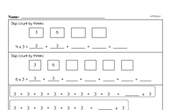 Second Grade Multiplication Worksheets - One-Digit Multiplication Worksheet #1