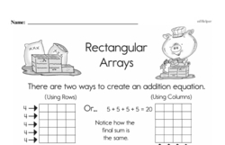 Second Grade Multiplication Worksheets Worksheet #4