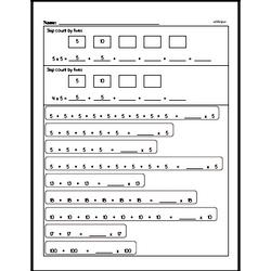 Second Grade Multiplication Worksheets Worksheet #13
