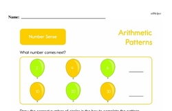 Second Grade Number Sense Worksheets - Analyze Arithmetic Patterns Worksheet #21