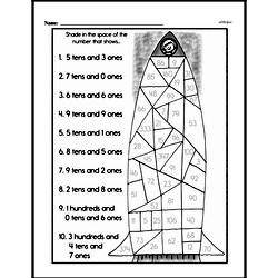 Second Grade Number Sense Worksheets - Three-Digit Numbers Worksheet #23