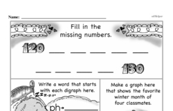 Second Grade Number Sense Worksheets - Three-Digit Numbers Worksheet #18