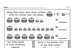 Second Grade Number Sense Worksheets - Two-Digit Numbers Worksheet #107