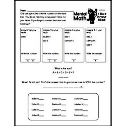 Second Grade Number Sense Worksheets - Two-Digit Numbers Worksheet #1