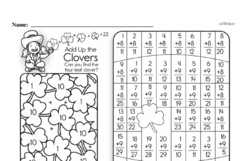 Second Grade Patterns Worksheets - Number Patterns Worksheet #8