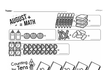 Patterns Mixed Math PDF Workbook for Second Graders