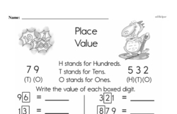 Second Grade Place Value Worksheets Worksheet #1