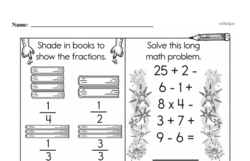 Subtraction - Multi-Digit Subtraction Mixed Math PDF Workbook for Second Graders
