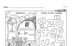 Second Grade Subtraction Worksheets - Subtraction within 10 Worksheet #41