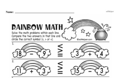 Second Grade Subtraction Worksheets - Subtraction within 20 Worksheet #30
