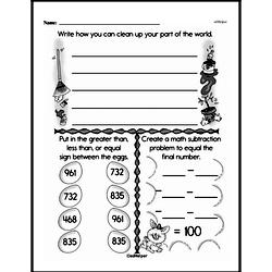 Second Grade Subtraction Worksheets - Three-Digit Subtraction Worksheet #8