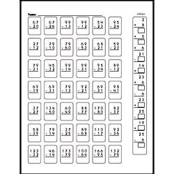 Second Grade Subtraction Worksheets - Three-Digit Subtraction Worksheet #1