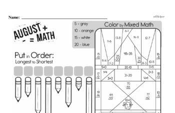 Subtraction - Two-Digit Subtraction Mixed Math PDF Workbook for Second Graders