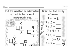 Second Grade Subtraction Worksheets Worksheet #21