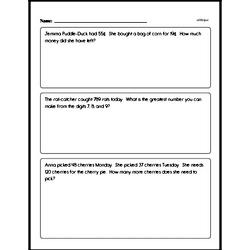 Second Grade Subtraction Worksheets Worksheet #100