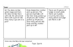 Second Grade Subtraction Worksheets Worksheet #8