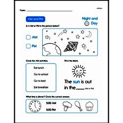 Second Grade Time Worksheets - AM and PM Worksheet #3