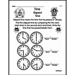 Second Grade Time Worksheets - Elapsed Time Worksheet #5