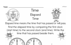 Second Grade Time Worksheets - Elapsed Time Worksheet #5
