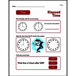 Second Grade Time Worksheets - Elapsed Time Worksheet #6