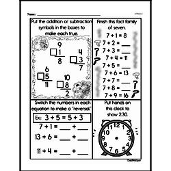 Second Grade Time Worksheets - Time to the Half-Hour Worksheet #2
