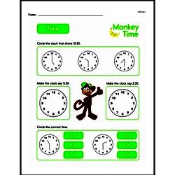 Second Grade Time Worksheets - Time to the Half-Hour Worksheet #10