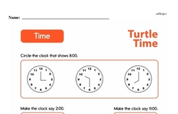Second Grade Time Worksheets - Time to the Hour Worksheet #24