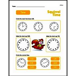 Second Grade Time Worksheets - Time to the Nearest Five Minutes Worksheet #10