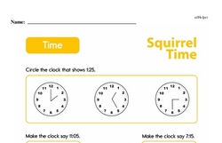 Second Grade Time Worksheets - Time to the Nearest Five Minutes Worksheet #10