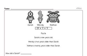 Time - Time to the Quarter-Hour Mixed Math PDF Workbook for Second Graders