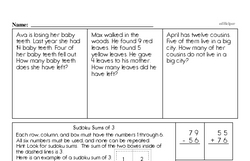 Second Grade Time Worksheets - Time to the Quarter-Hour Worksheet #3